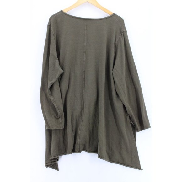 Cheyenne Tunic Dress Womens Brown Pullover Long Sleeve Floral Embroidered 2X - Picture 9 of 11